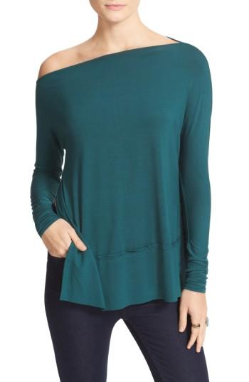 Women's Free People 'luna' Long Sleeve Tee - Green