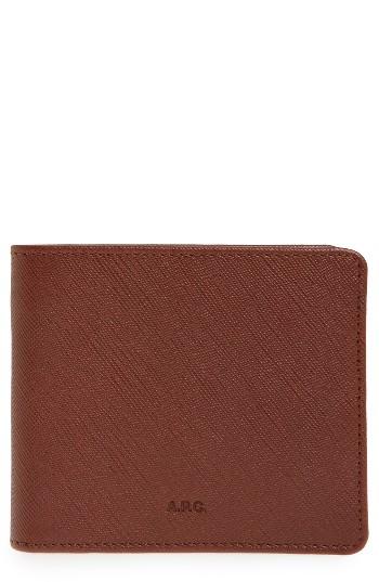 Men's A.p.c. Aly Leather Bifold Wallet -
