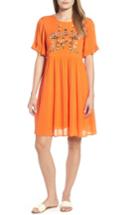 Women's Everleigh Embroidered Dress - Orange