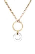 Women's Ettika Double Ring Pendant Necklace