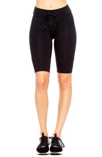 Women's The Upside Matte Spin Biker Shorts - Black