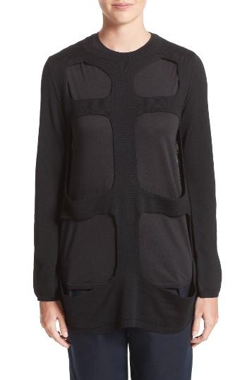 Women's Comme Des Garcons Cutout Wool Sweater