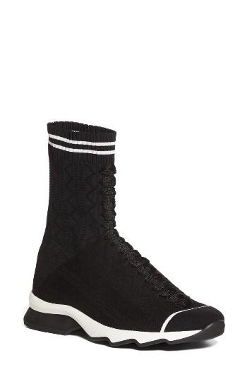 Women's Fendi High Top Sock Sneaker