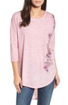 Women's Billy T Embroidered Slub Knit Top - Pink