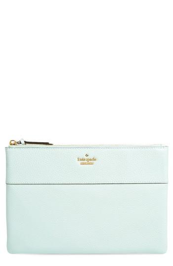 Kate Spade New York Jackson Street Large Mila Leather Pouch - Green
