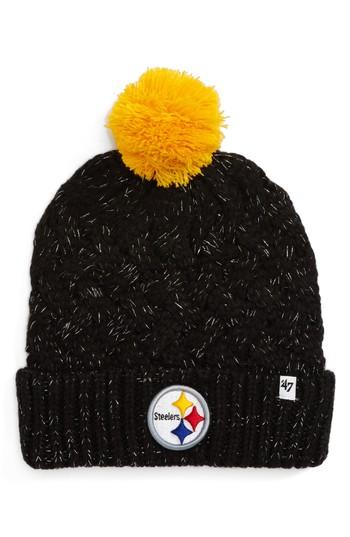 Women's '47 Fiona Pittsburgh Steelers Pom Beanie -