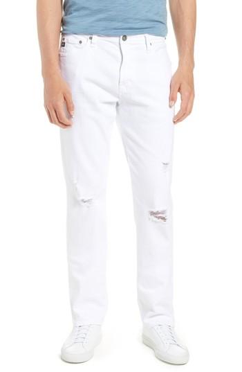 Men's Ag Everett Slim Straight Leg Jeans X 34 - White