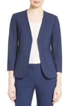Women's Theory Lindrayia B Good Wool Suit Jacket - Blue