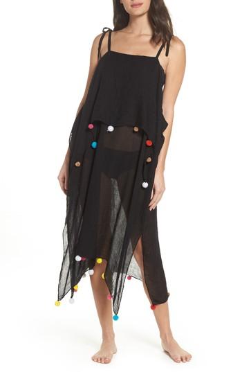 Women's Pool To Party Day To Night Cover-up Dress, Size - Black