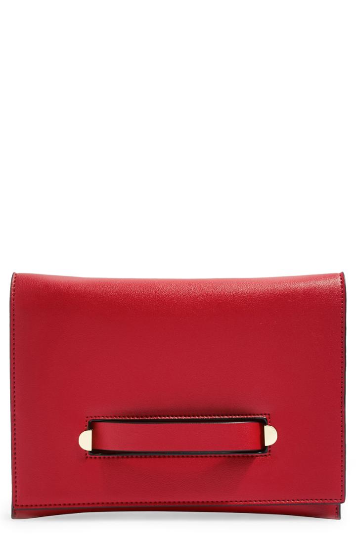 Topshop Brogan Clutch - Red