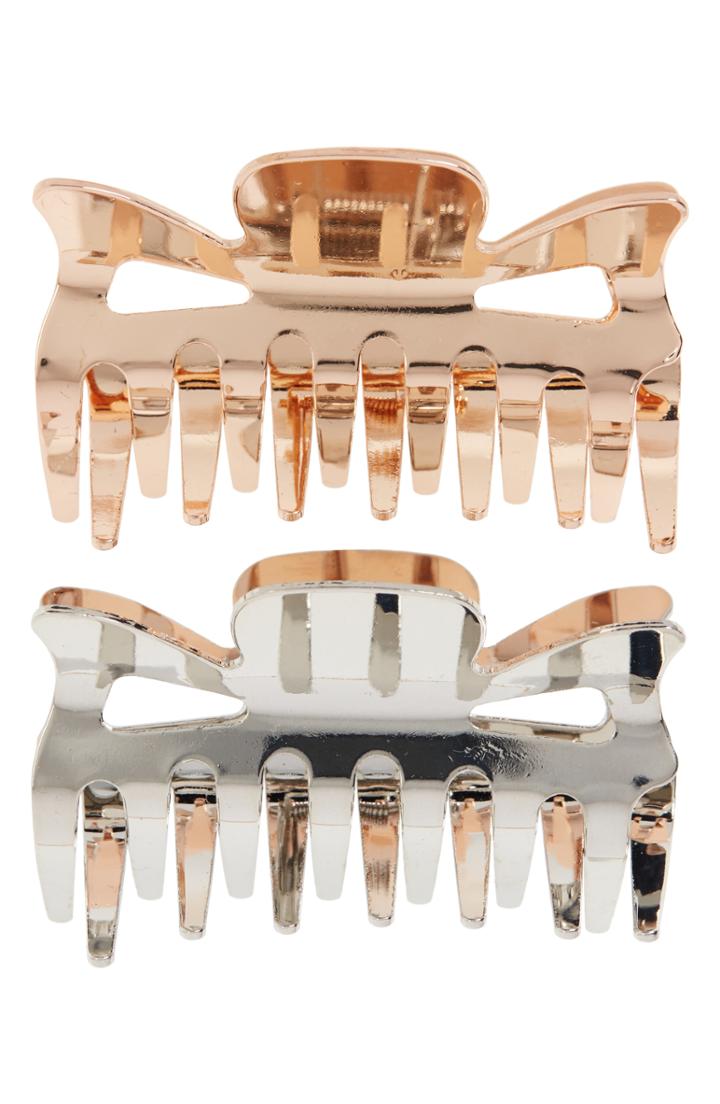 L. Erickson Set Of 2 Retro Metal Jaw Clips