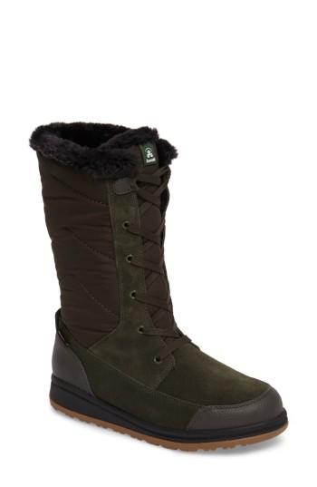 Women's Kamik Quincys Waterproof Boot M - Green