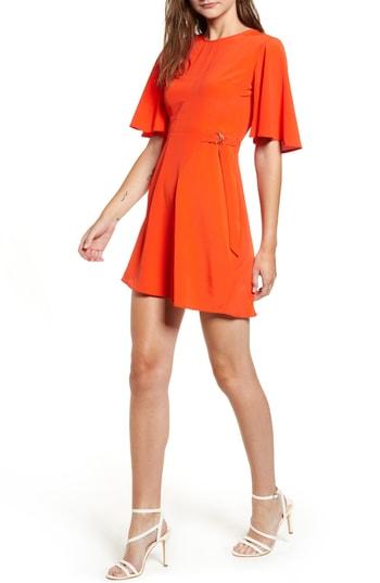 Women's Topshop Cutabout Minidress Us (fits Like 0) - Orange