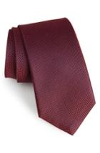 Men's Calibrate Amsberry Microcheck Silk Tie, Size - Red