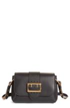 Burberry Small Buckle Leather Satchel - Black