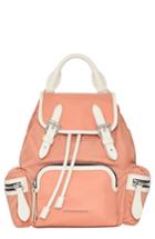 Burberry Small Rucksack Nylon Backpack - Pink
