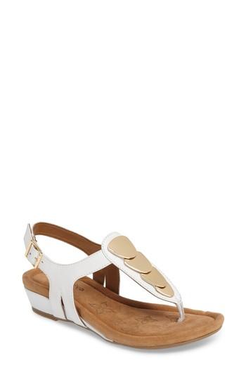 Women's Comfortiva Summit Wedge Sandal W - White