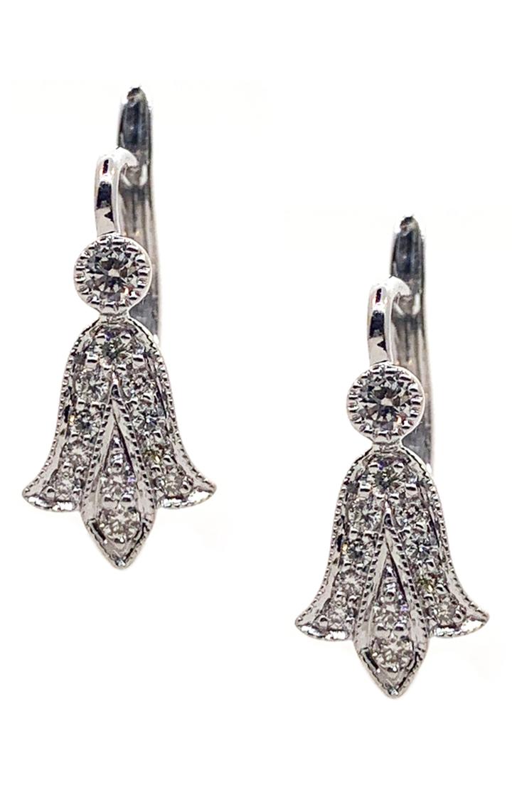 Women's Sethi Couture Fleur De Lis Diamond Drop Earrings