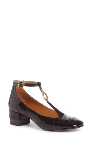 Women's Chloe Perry Wingtip T-strap Pump Us / 36eu - Brown