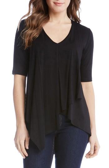 Women's Karen Kane Pencil Sleeve Drape Jersey Top