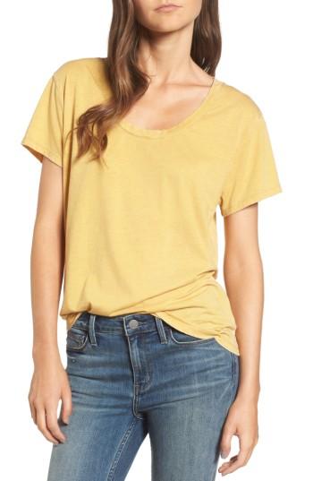 Women's Treasure & Bond Burnout Boyfriend Tee - Red