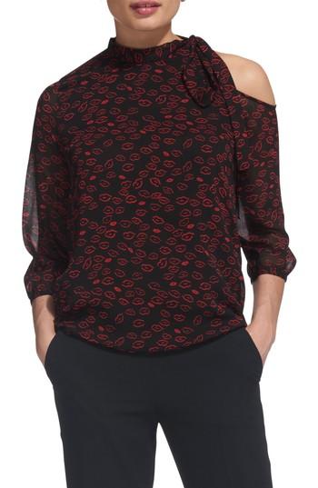Women's Whistles Lip Cold Shoulder Tie Top Us / 4 Uk - Black