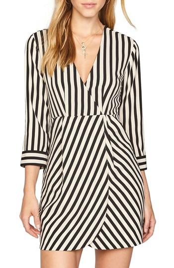 Women's Amuse Society Caught You Looking Stripe Dress - Black