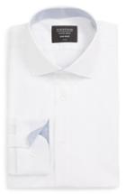 Men's Nordstrom Men's Shop Trim Fit Stretch Non-iron Solid Dress Shirt - White