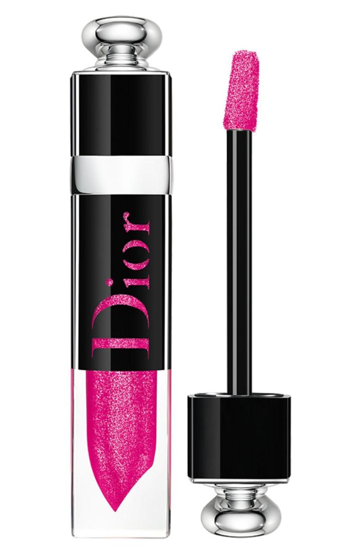 Dior Addict Lip Plumping Lacquer Ink - 677 Disco Dior / Glittery Pink