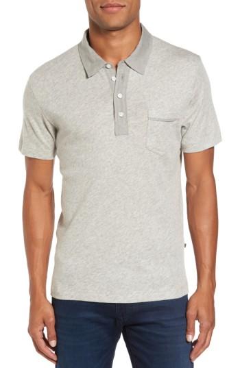 Men's Billy Reid Standard Fit Jersey Polo - Grey