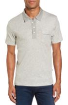 Men's Billy Reid Standard Fit Jersey Polo - Grey