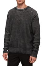 Men's Allsaints Quarter Crewneck Sweater - Grey