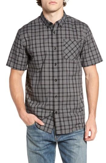 Men's O'neill Check Woven Shirt - Black