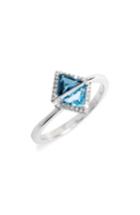 Women's Bony Levy Iris Double Triangle Diamond & Semiprecious Stone Ring (nordstrom Exclusive)