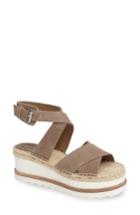 Women's Marc Fisher Ltd Greg Platform Wedge Sandal M - Beige