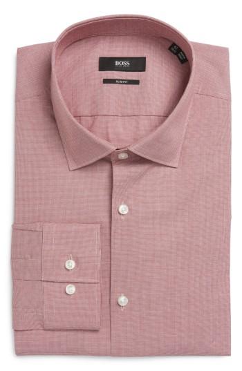 Men's Boss Ismo Slim Fit Solid Dress Shirt .5 - Red