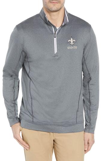 Men's Cutter & Buck Endurance New Orleans Saints Fit Pullover, Size Small - Black