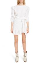 Women's Isabel Marant Etoile Telicia Ruffle Linen Dress Us / 36 Fr - White