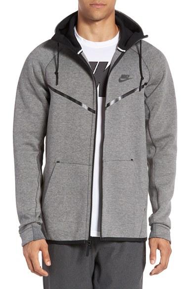 Men's Nike 'windrunner' Tech Fleece Hoodie - Grey