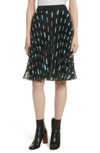 Women's Grey Jason Wu Fil Coupe A-line Skirt - Green