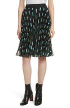 Women's Grey Jason Wu Fil Coupe A-line Skirt - Green