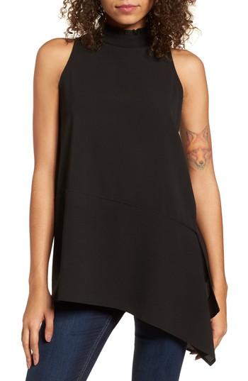 Women's Leith Asymmetrical Hem Tank - Black