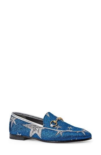 Women's Gucci Brixton Star Loafer .5us / 36.5eu - Blue