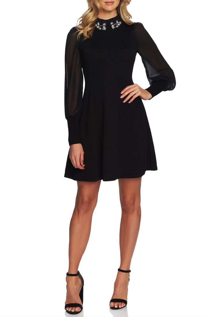 Women's Boden Livia Flocked Sweatshirt Dress - Grey