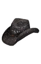 Women's Peter Grimm Ford Straw Drifter Hat - Black