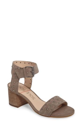 Women's Sole Society Beverly Sandal .5 M - Grey