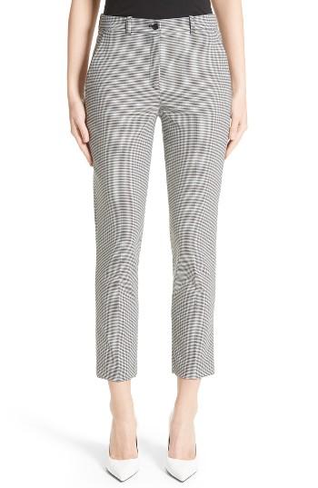 Women's Michael Kors Samantha Houndstooth Pants - Grey