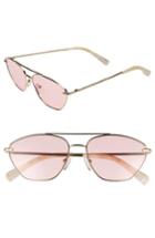 Women's Elizabeth And James Johnson 56mm Navigator Sunglasses - Gold/ Pink Mono