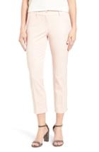 Women's Halogen Crop Stretch Cotton Pants - Pink