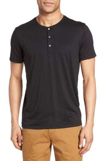 Men's Bonobos Superfine Henley T-shirt - Black